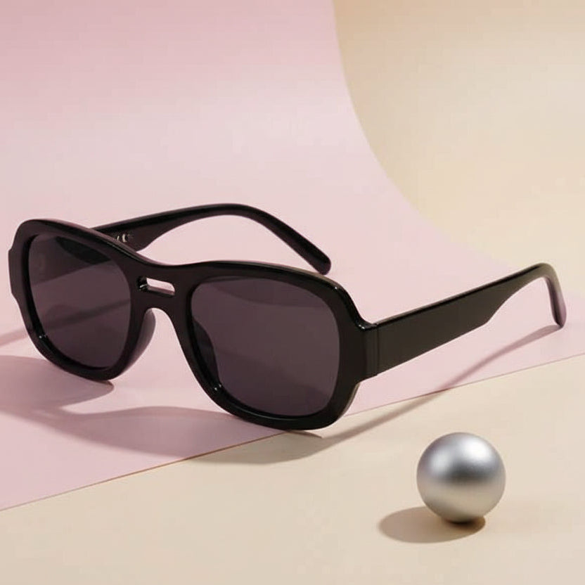 Black Aviator Sunglasses For Men & Women LKSGTZ01-BLK