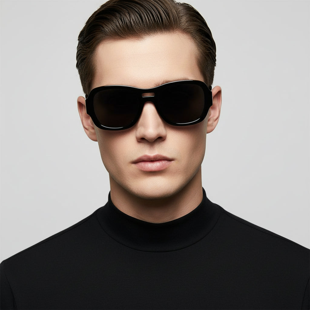 Black Aviator Sunglasses For Men & Women LKSGTZ01-BLK