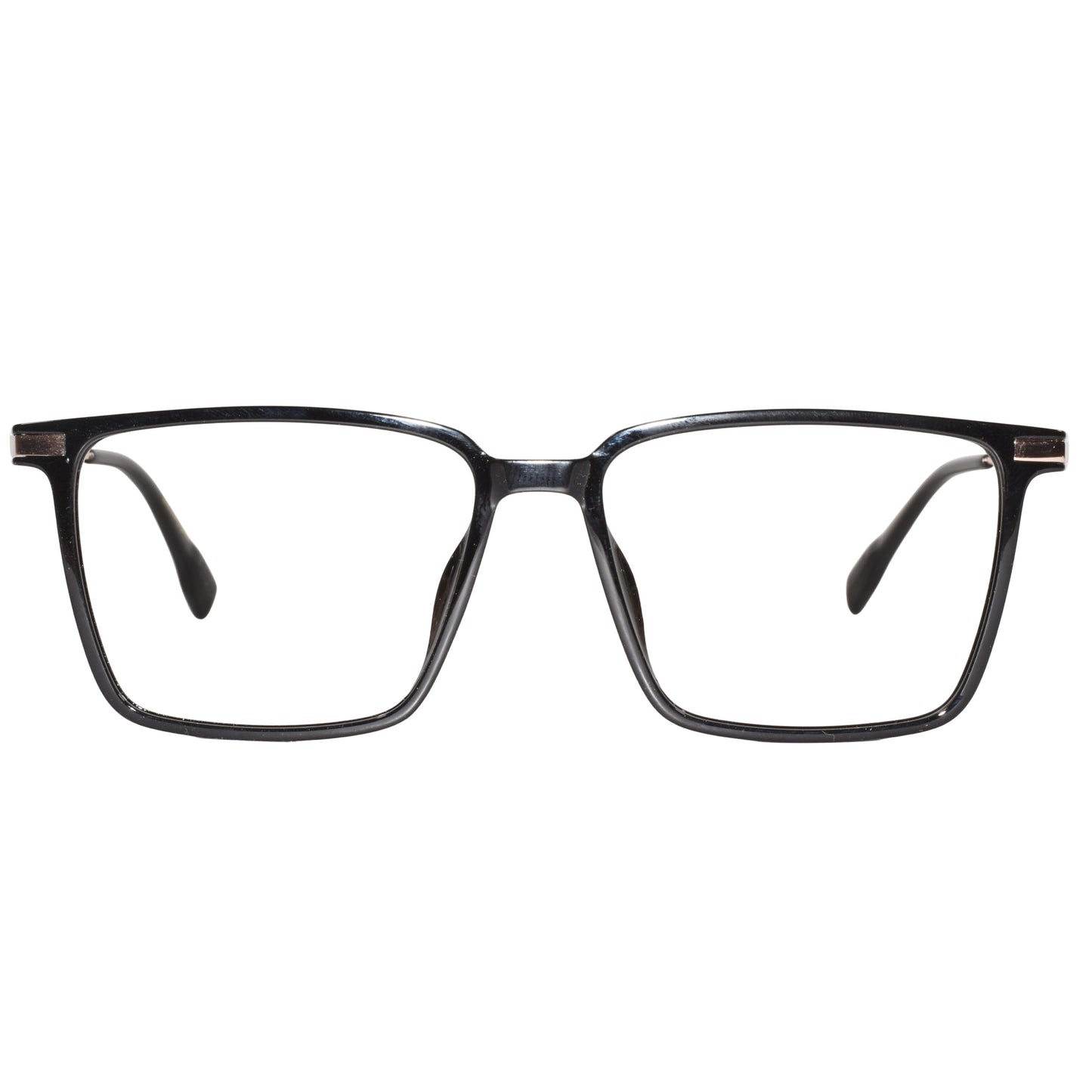 Rectangular Black-Gold eyeglasses For Men