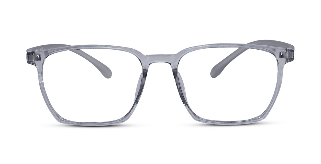 Grey Full rim Rectangle Eyeglasses for Men & Women