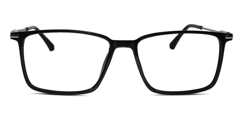 Black Full rim Rectangular Eyeglasses for Men & Women