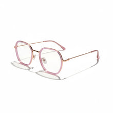 Pink Full rim Hexagonal Eyeglasses For Women