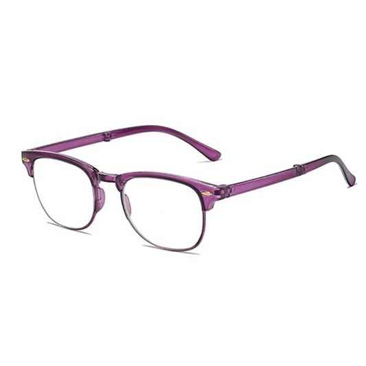 LensKandy Foldable Purple Full rim Reading glasses for Women | FLPRPL