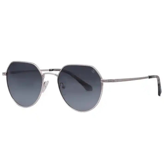 Luxury Sliver-Black Hexagonal sunglass For Men & Women