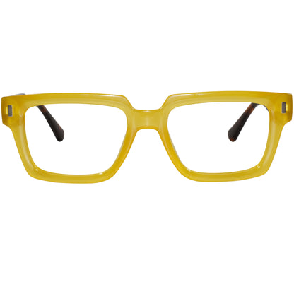 Clip On Rectangular Animal Print Eyeglasses For Men & Women