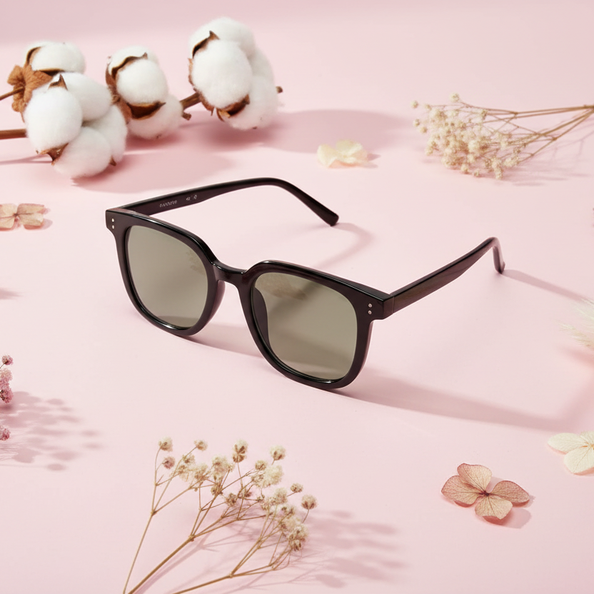 TropicTint | Green Tint Black Wayfarer Sunglasses For Men & Women LKS2139-GRN