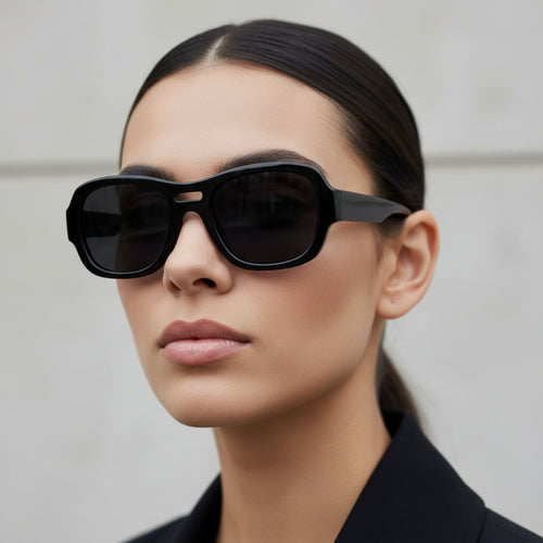 Black Aviator Sunglasses For Men & Women LKSGTZ01-BLK