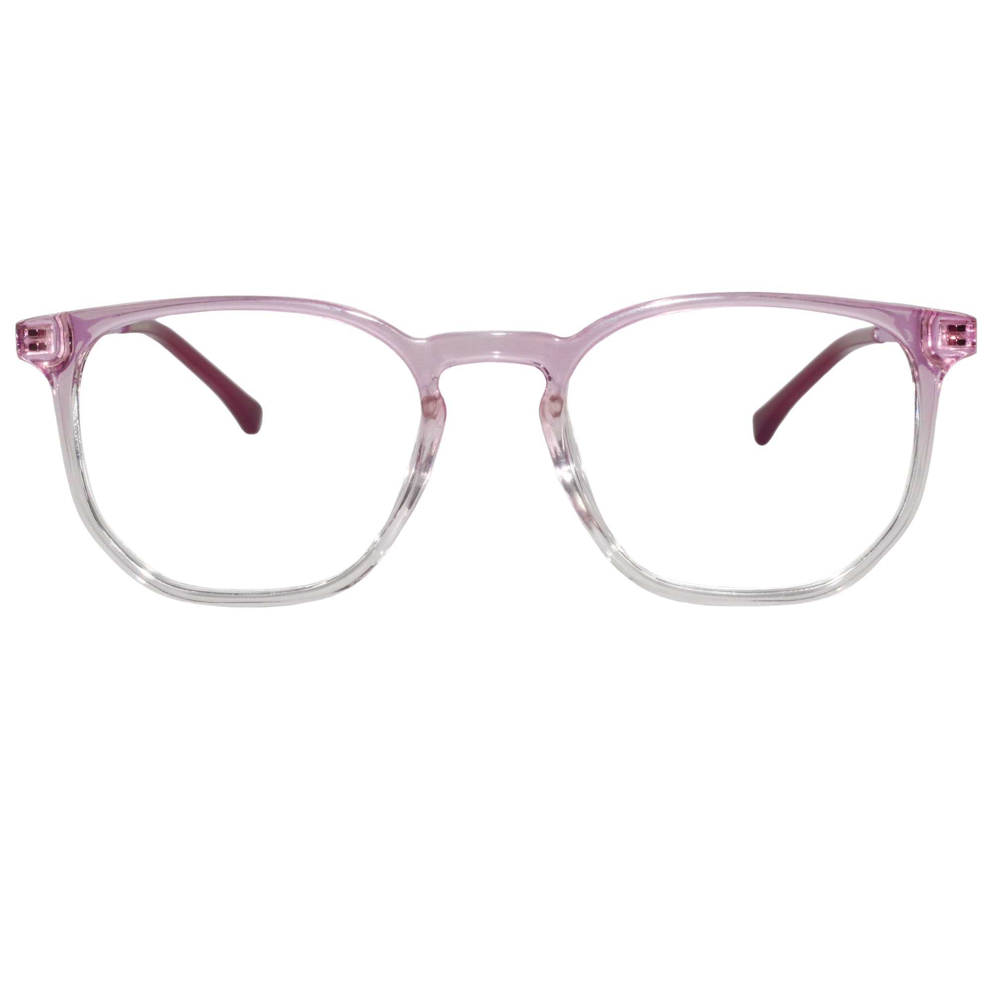 Dual-Tone Square Eyeglasses For Women LKEXD30006-PNK