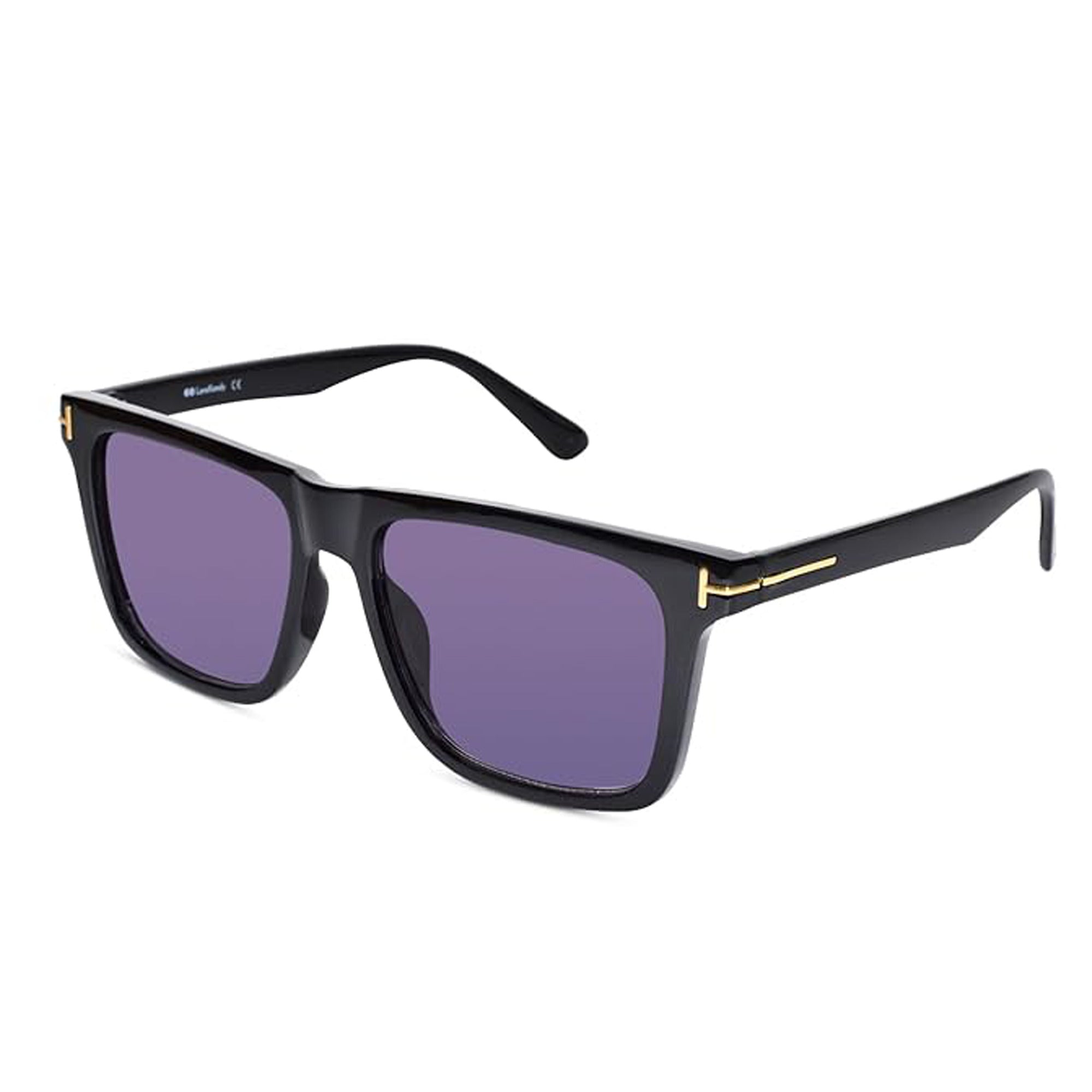 Classic Square UV Protected Sunglasses For Men LKSA12-BLK