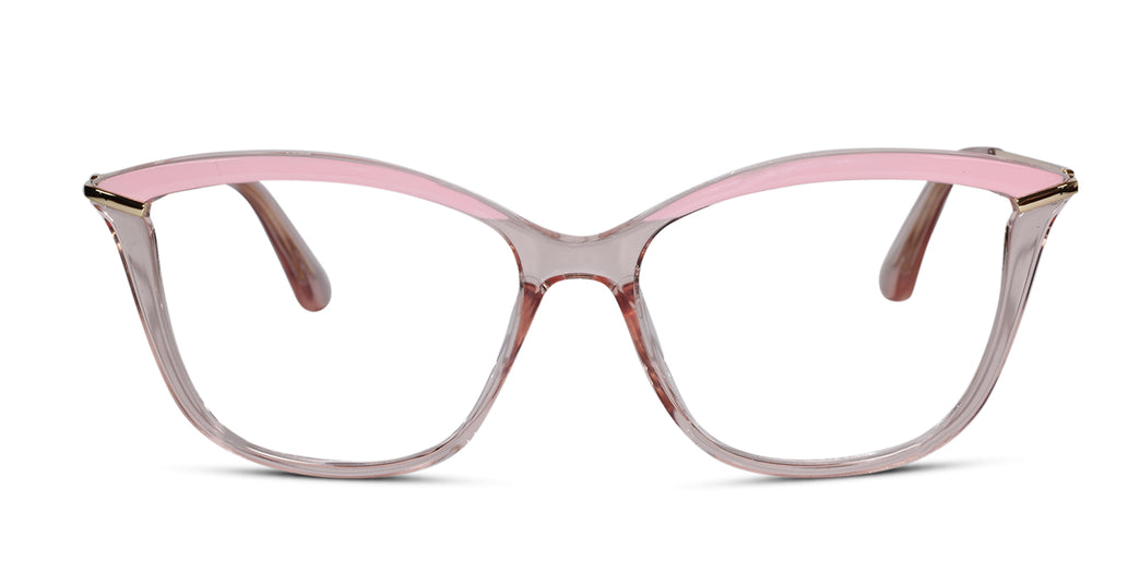 Pink cateye computer glasses for women