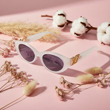 Zenith | Polarised Designer White Cateye Sunglasses for Women