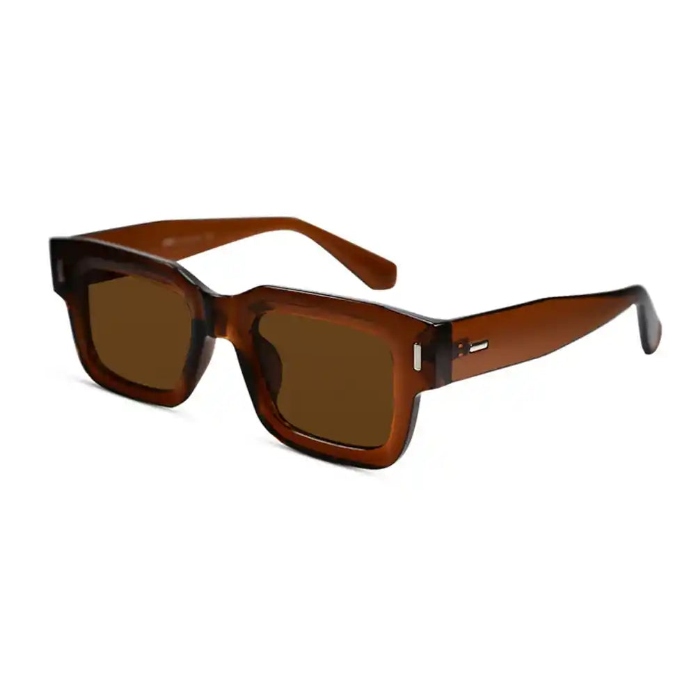 Black Blue Tint Bold Wayfarer Sunglasses