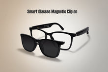 Smart Clip on Bluetooth  5.3 - Music- Calling | Black Smart Blue Cut Polarised Eyeglasses For Men & Women GS-05-BLK-CLIP-ON