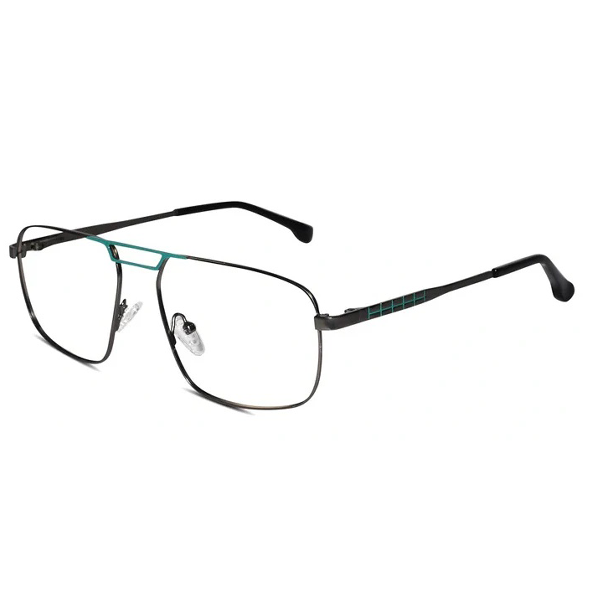 Grey Aviator Eyeglasses & Computer Glasses For Men ELE8615-GRY