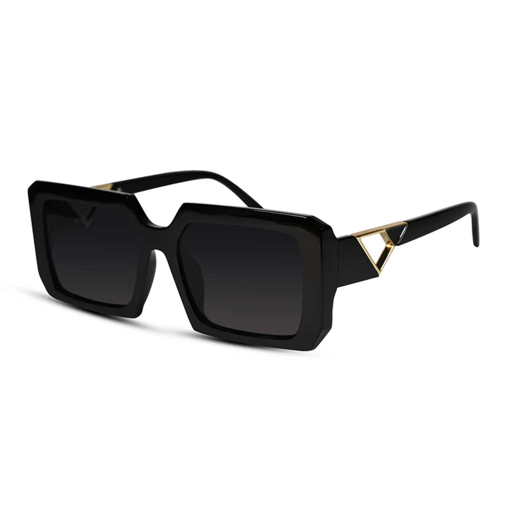 Designer Black Square Sunglasses
