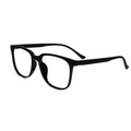 Black Rectangular Full Rim Eyeglasses For Men LKE20318-BLK