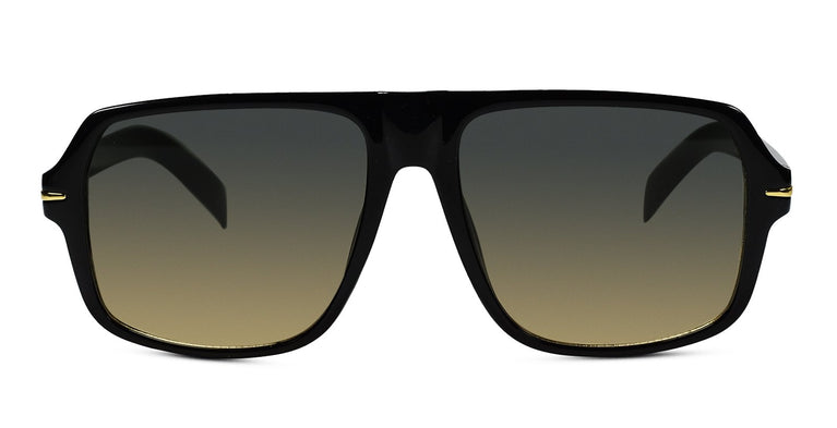 Stylish Rectangular Black Sunglasses for Men