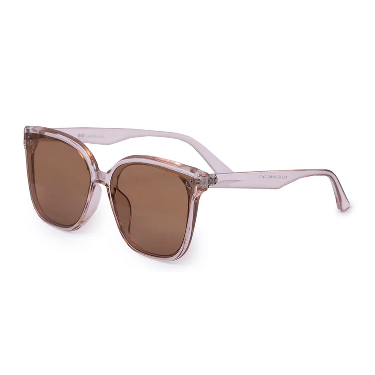 Crystal Brown  Oversize Cat eye Sunglasses