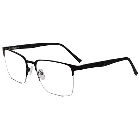 Premium Blue Cut Computer Glasses | Zero Power Antiglare | UV Protection Specs | Rectangle Shape | Men & Women | Medium