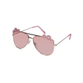 Aviator Pink Floral Sunglasses For Girls