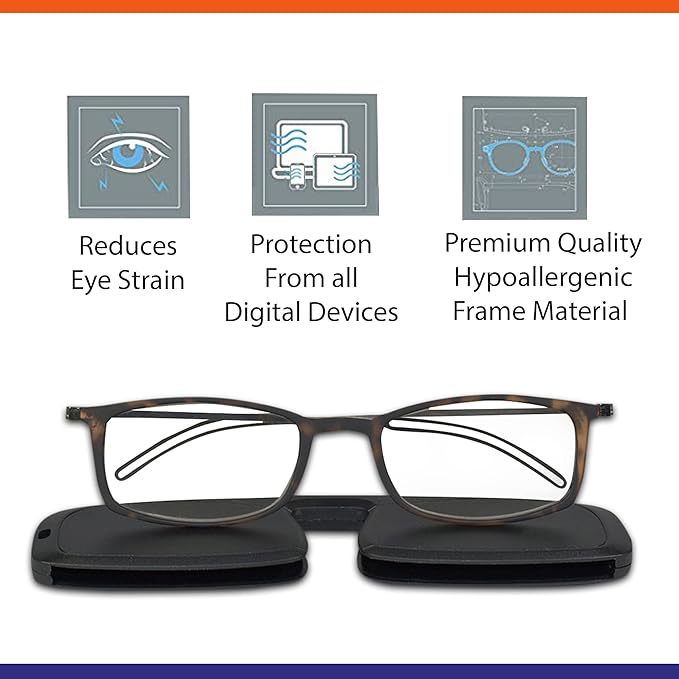 LensKandy Near Vision Power Reading Eyeglass Antiglare Blue Cut Full Frame Glasses For Mobile Computer Laptop Tablet | For Men & Women