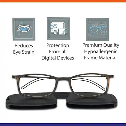 Antiglare Rectangular Rimless  Men & Women