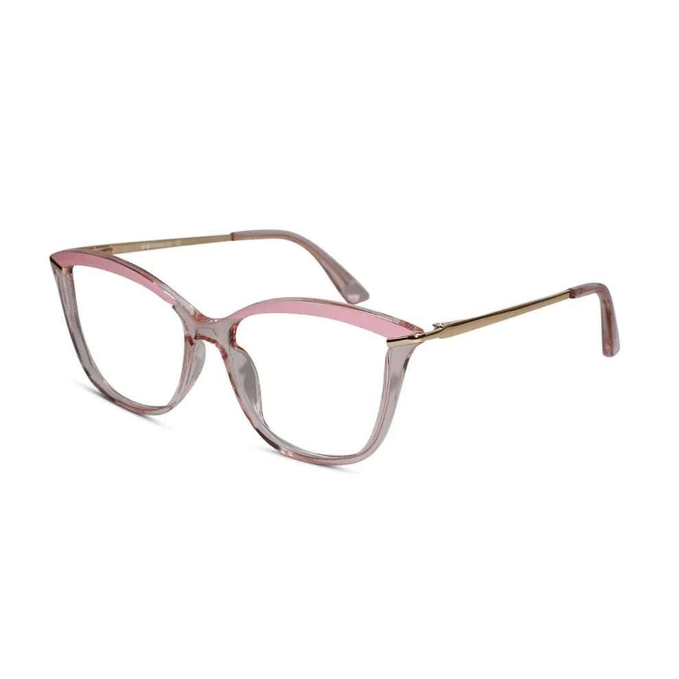 Brown Golden Cat eye Eyeglasses for Women
