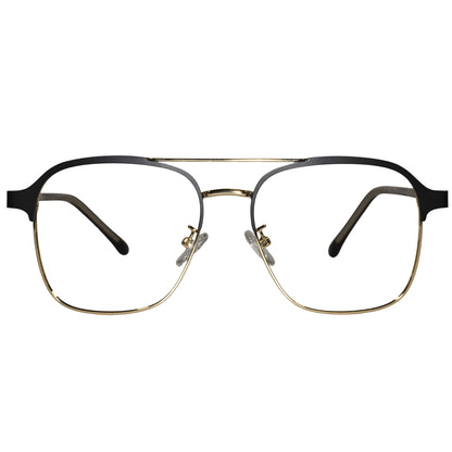 Aviator Metal Clip On Eyeglasses For Men