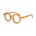Matt Round Yellow Color Eyeglasses For Kids LKE83108-Yellow