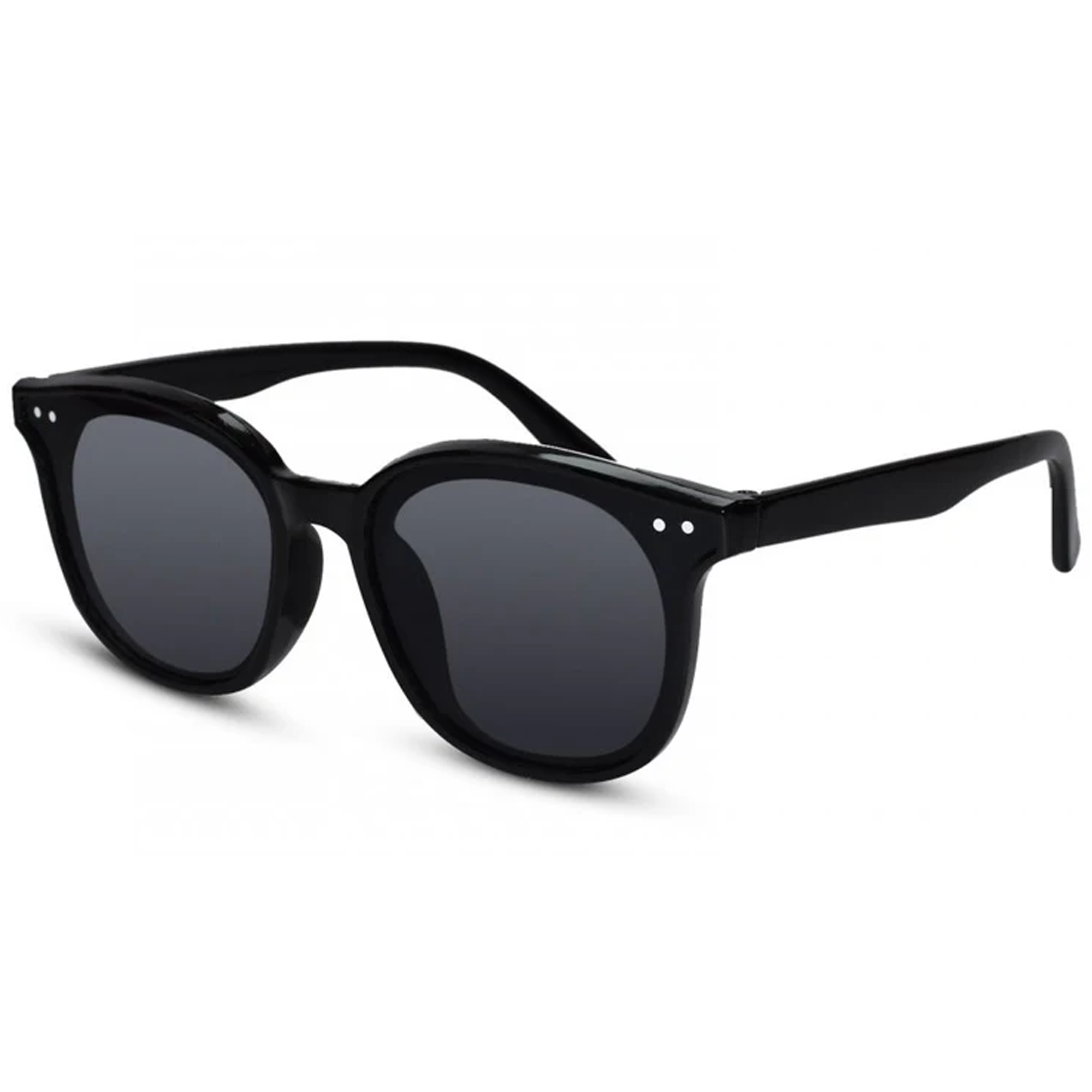 Retro Wayfarer Black Kids Sunglasses LKSK1632-BLK