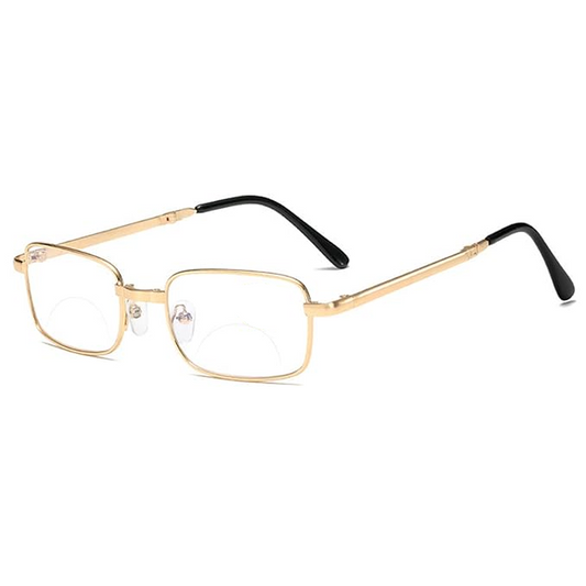 LensKandy Foldable Golden Full rim Reading glasses for Men & Women | SRG11