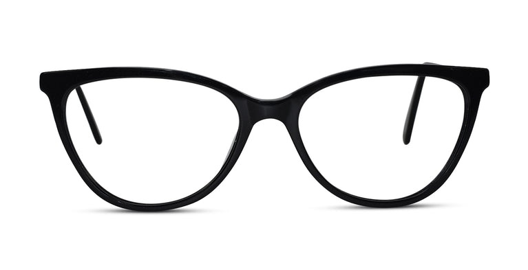 black cateye eyeglass for women