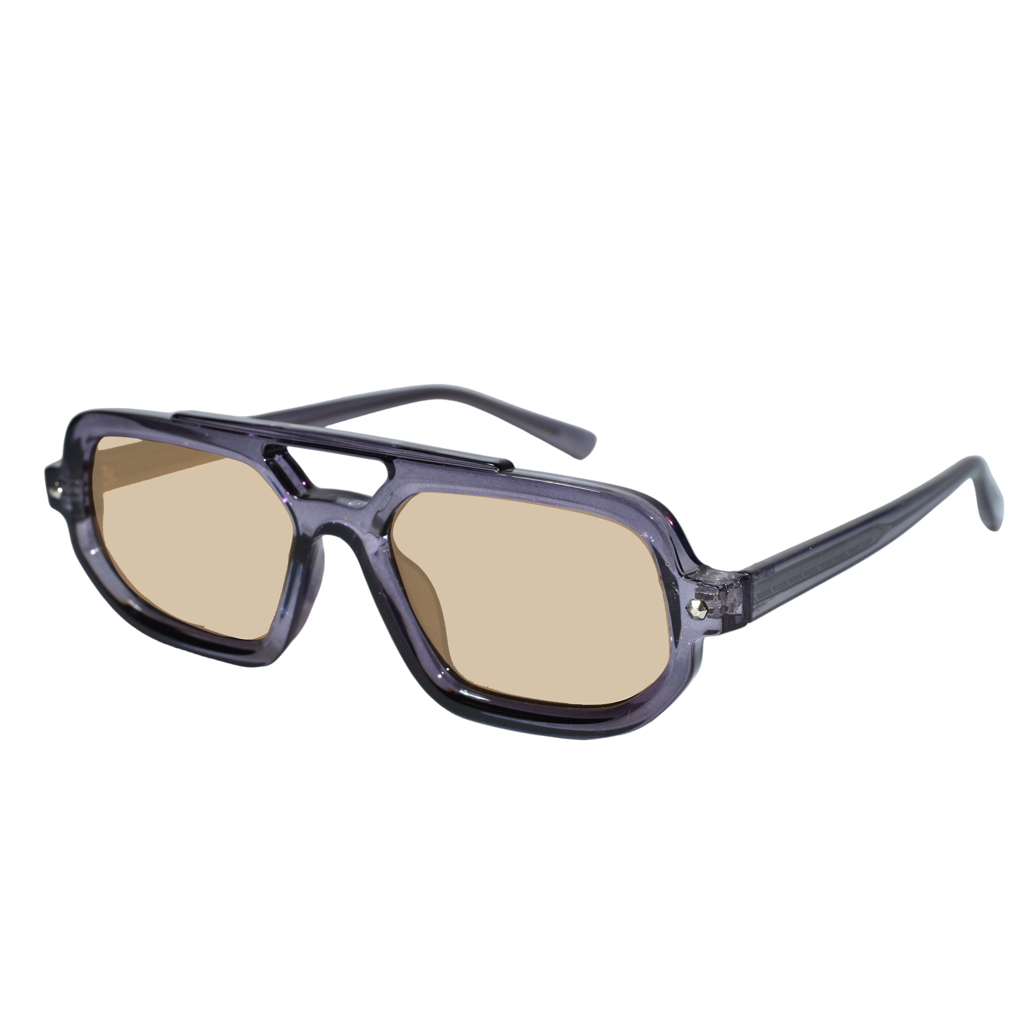 Luxury Matt Black Rectangular Sunglasses For Men & Women ELSSZ8822-BLK