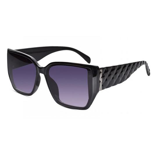 Designer Black Rectangular Sunglasses For women