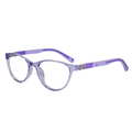 Round Purple Eyeglasses For Girls