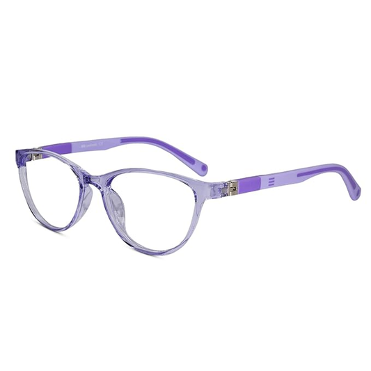 Round Purple Eyeglasses For Girls