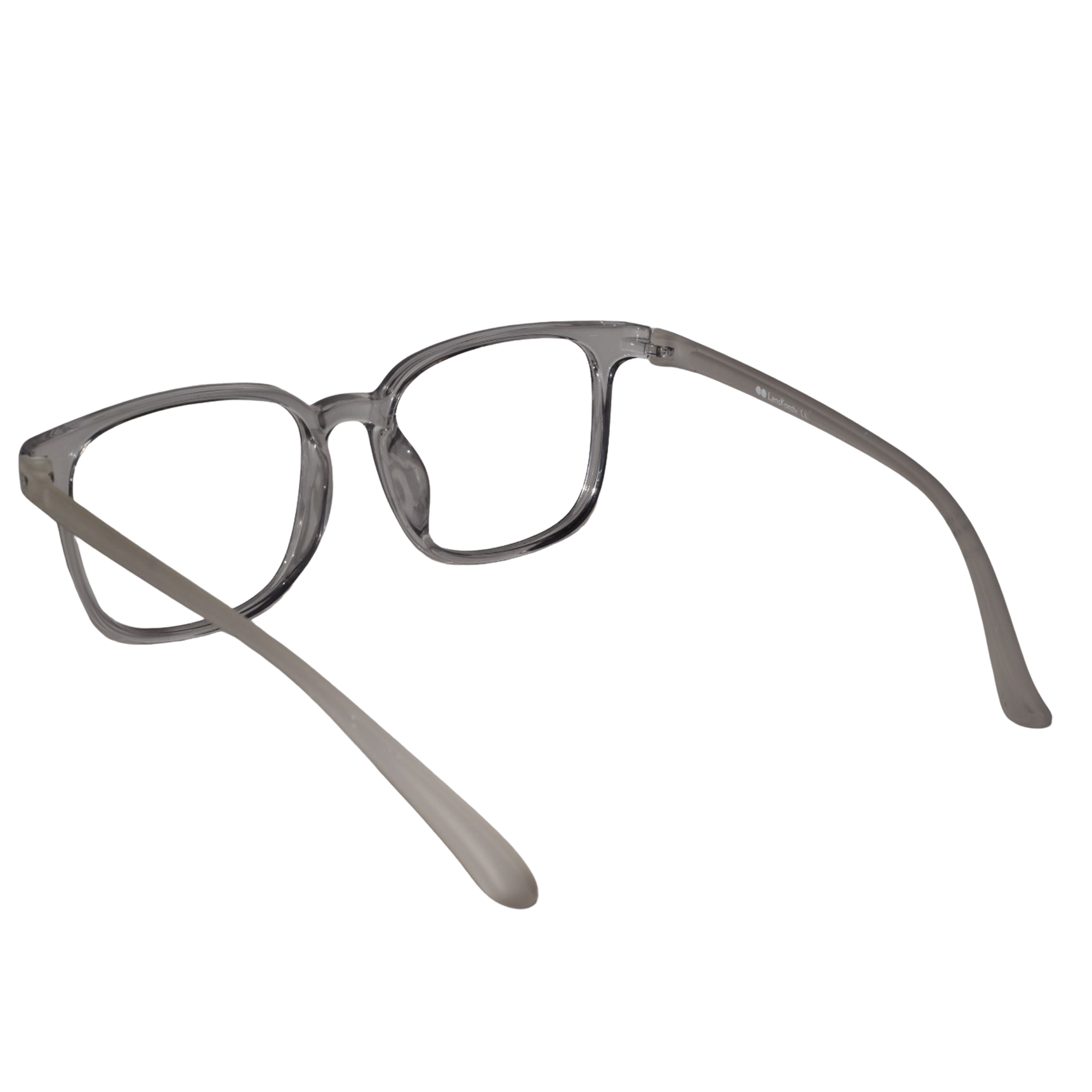 Crystal Grey Full Rim Rectangle Eyeglasses For Men & Women