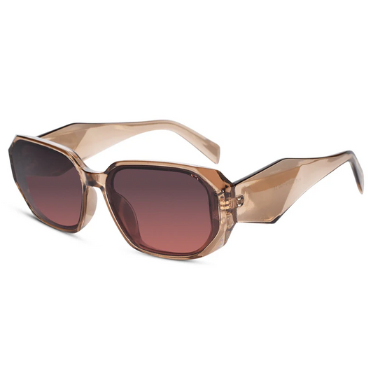 Designer Pink Rectangular Sunglasses for Women