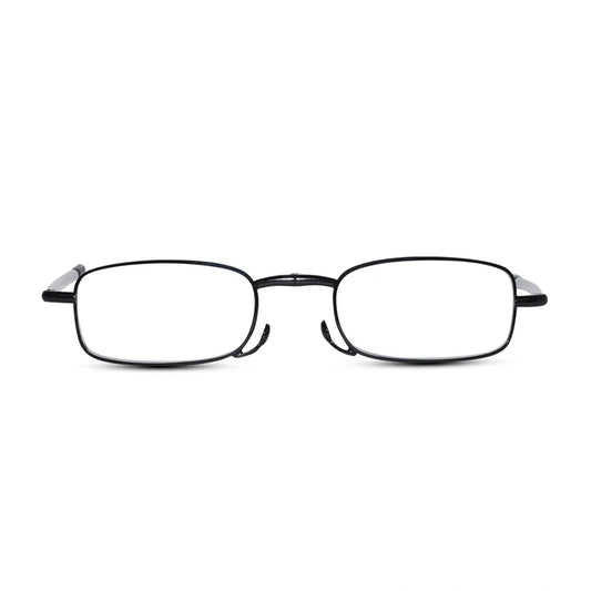 Grey Full frame foldable Rectangle reading glasses