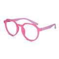 Hexagonal Shape Pink Color Eyeglasses For Kids LKS1036-PNK