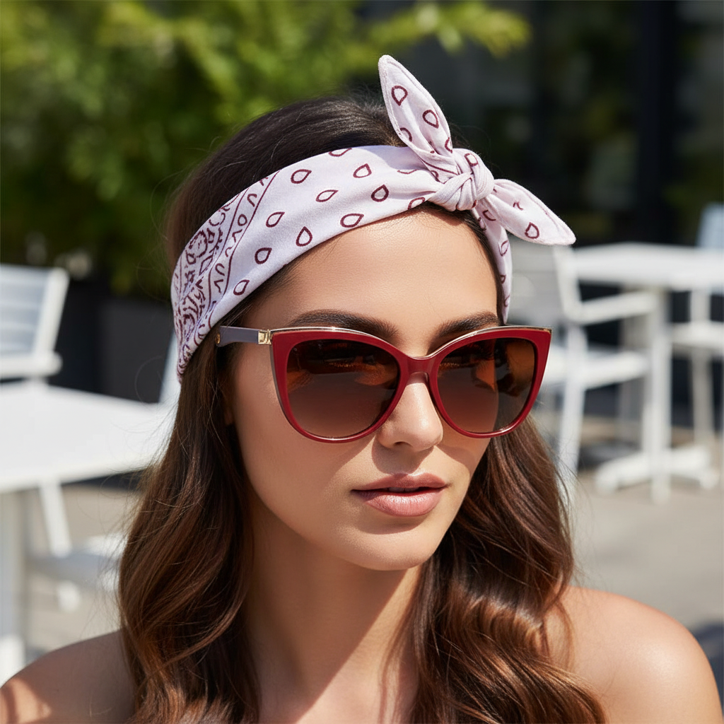 Cherry  Cat eye Sunglasses For Women LKS9063-CHERRY