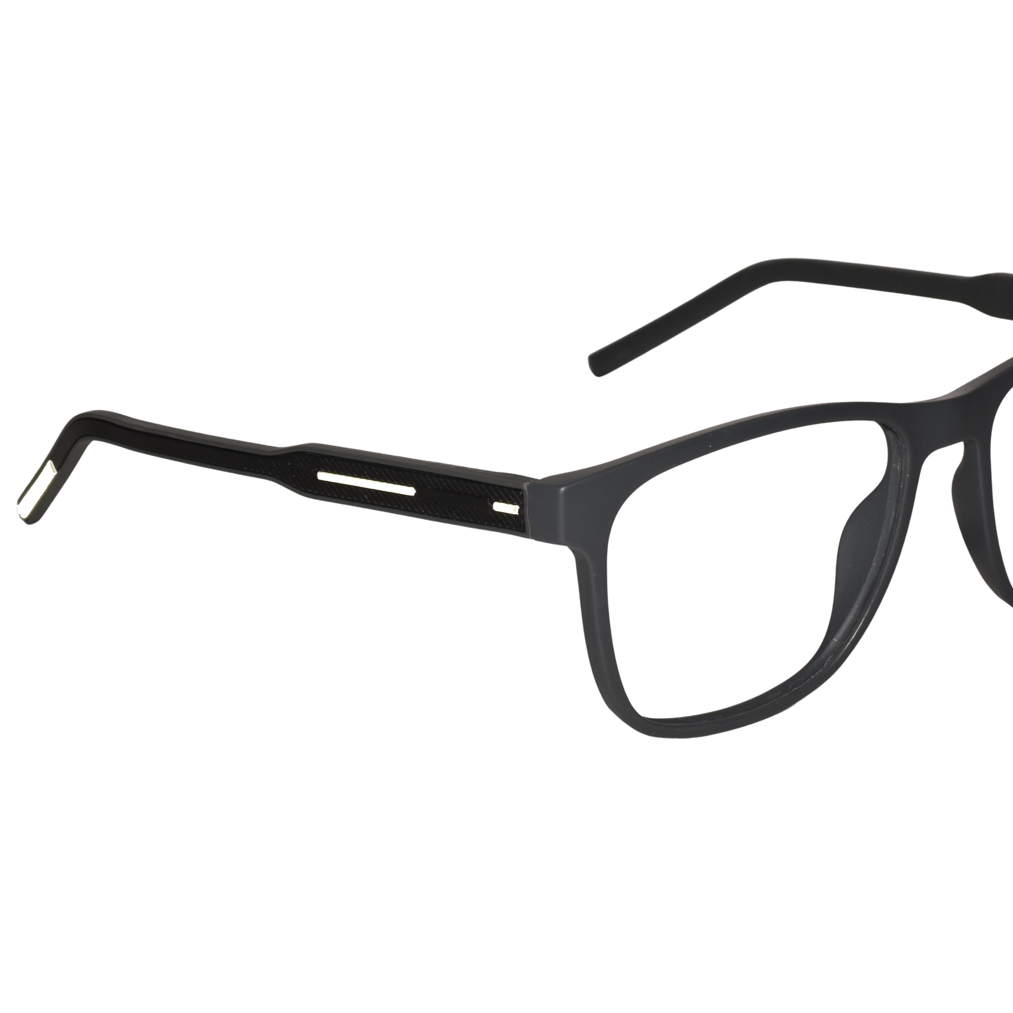 Matt Black Rectangle Eyeglasses & Computer Glasses