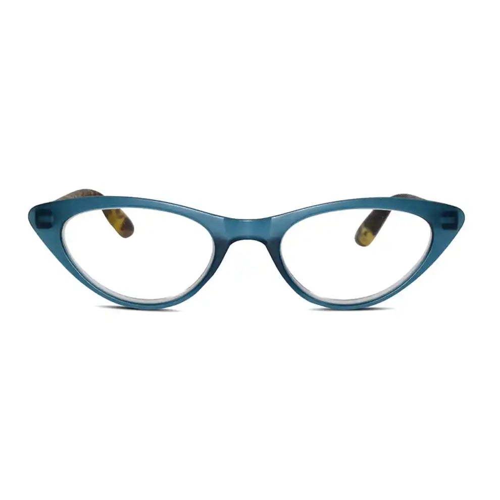Matt Blue Cat Eye  Reading Glasses For Women