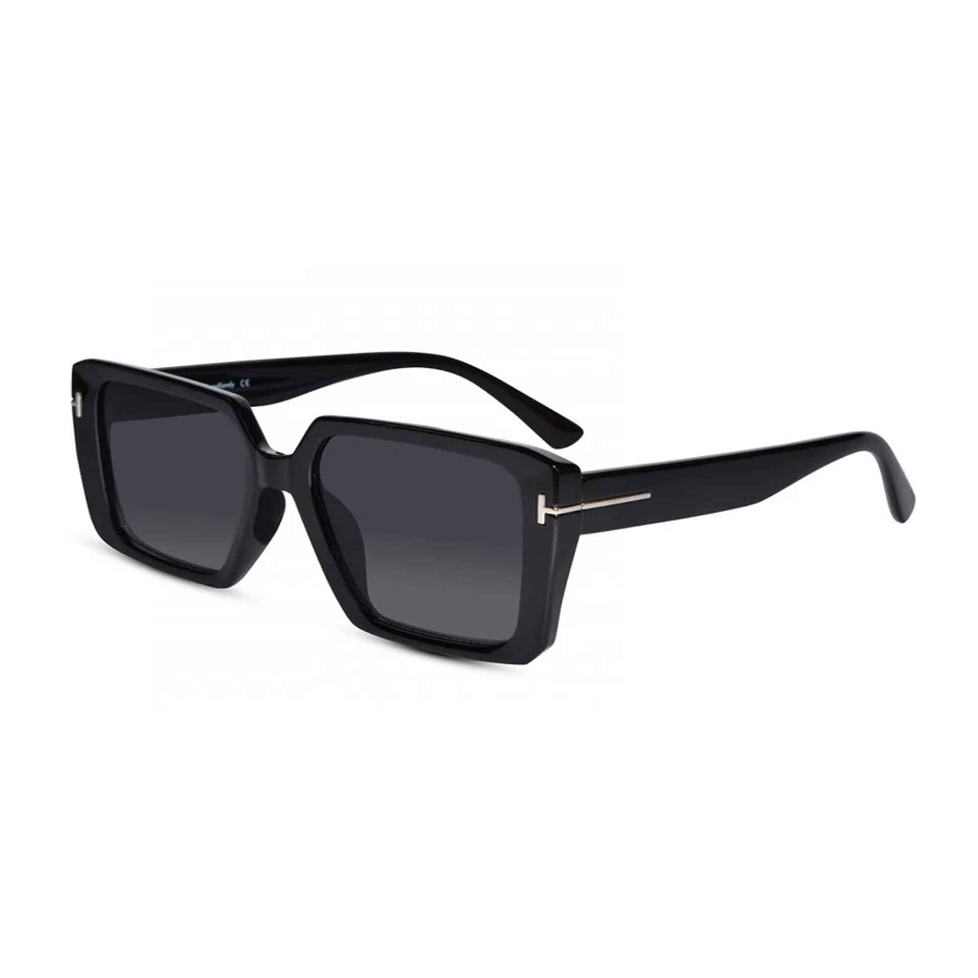 Black Bold Full Rim Square UV Protected Sunglasses