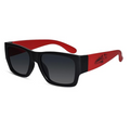 Matt Black  Rectangle Blue Kids Sunglasses LKSK8869-BLK-RED