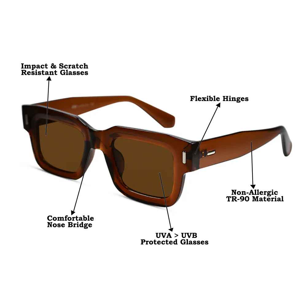 Bold Black & yellow Wayfarer Sunglasses