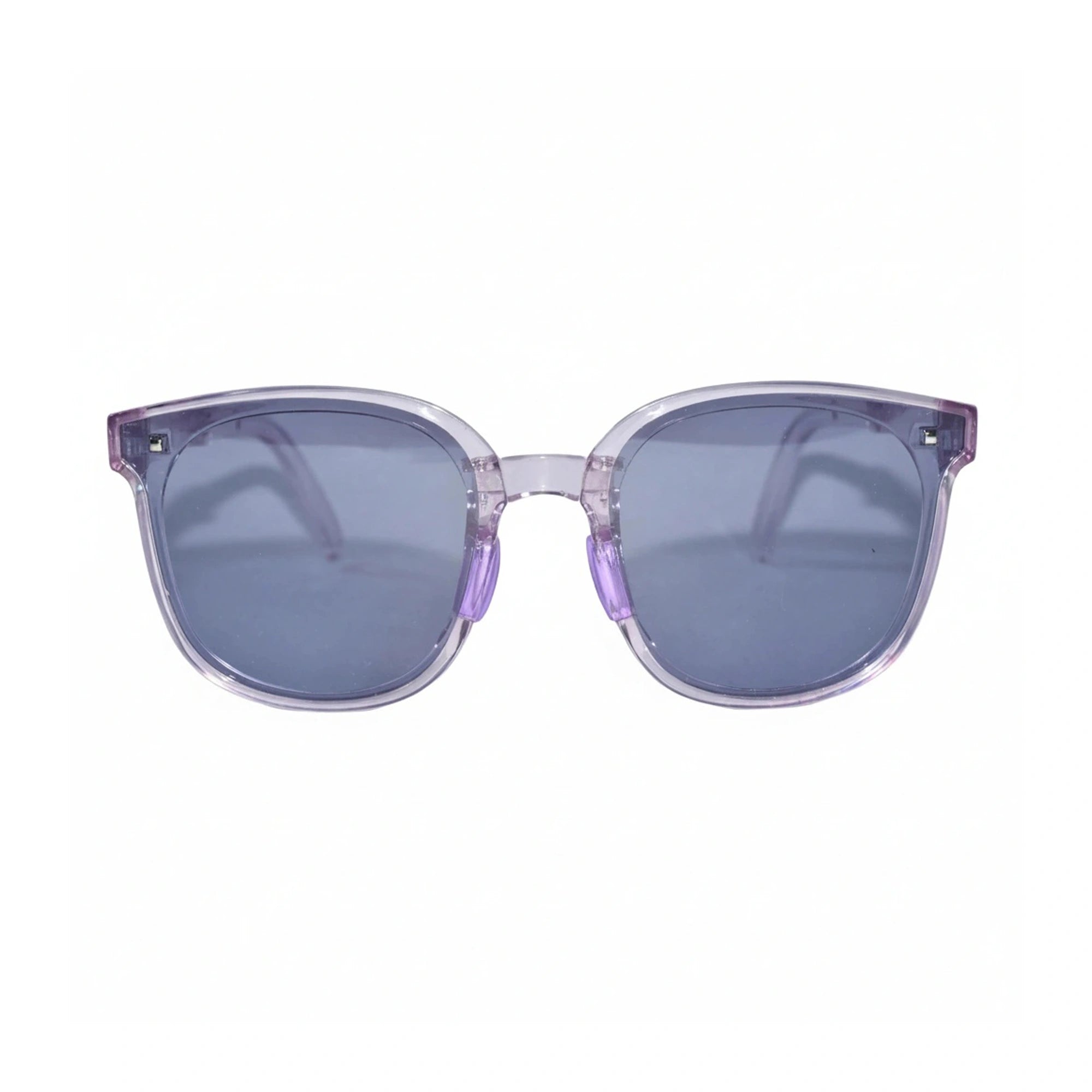 Kids Transparent Purple Square Sunglasses For Girls & Boy LKKS-809-Purple