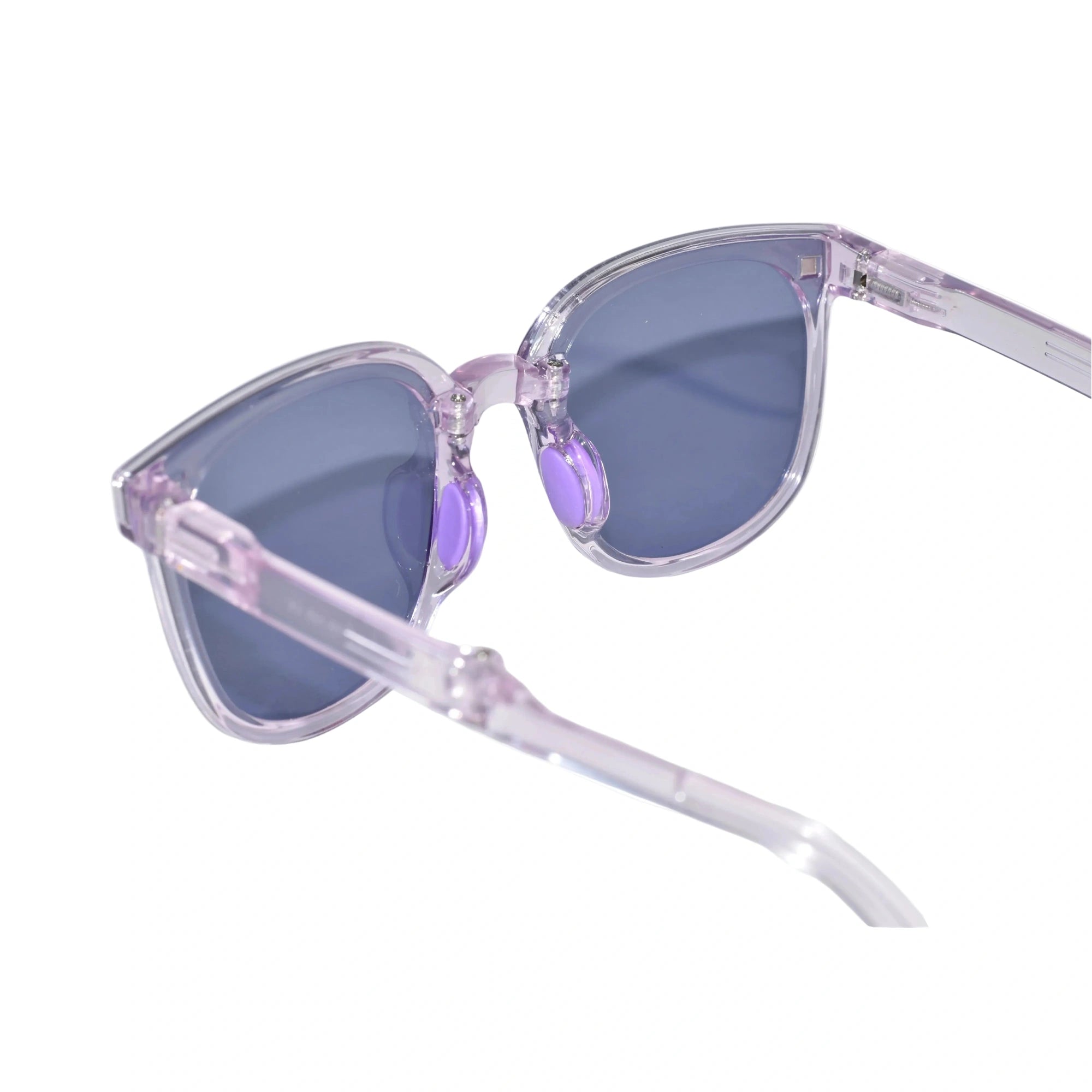 Kids Transparent Purple Square Sunglasses For Girls & Boy LKKS-809-Purple