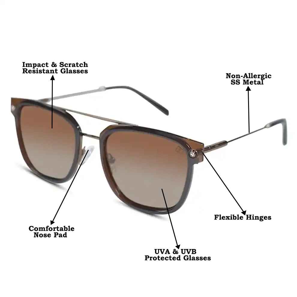 Rectangular Marshall Sunglasses For Men