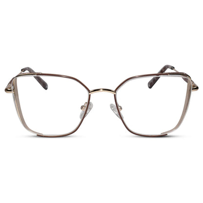 Pink Designer Rimless Cat eye Eyeglasses For Women